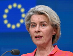 Ursula Von de Leyen, presidenta de la Comisión Europea y candidata a la reelección.