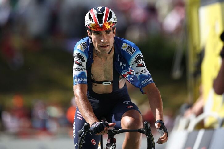 Mikel Landa está dejando bien alto el pabellón del ciclismo vasco, con una quinta plaza provisional y acechando la cuarta.