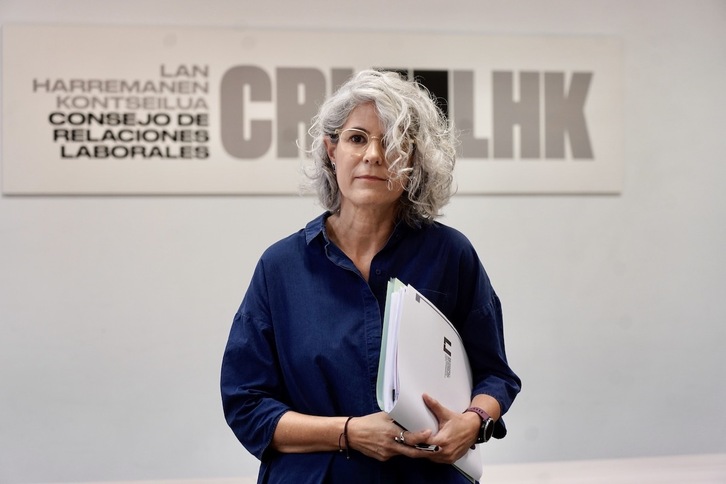 Emilia Málaga, presidenta del CRL, ha presentado hoy el informe sobre la situación económica.
