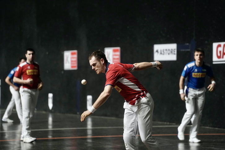 Laso en un partido del último torneo de parejas.