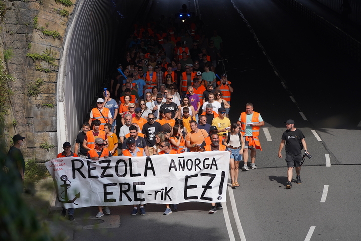 Movilización este miércoles de los trabajadores en huelga de Cementos Rezola.