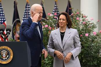 Biden y Harris, en una imagen de archivo, en la Casa Blanca. 