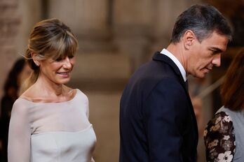 Begoña Gómez y Pedro Sánchez, el pasado mes de junio.