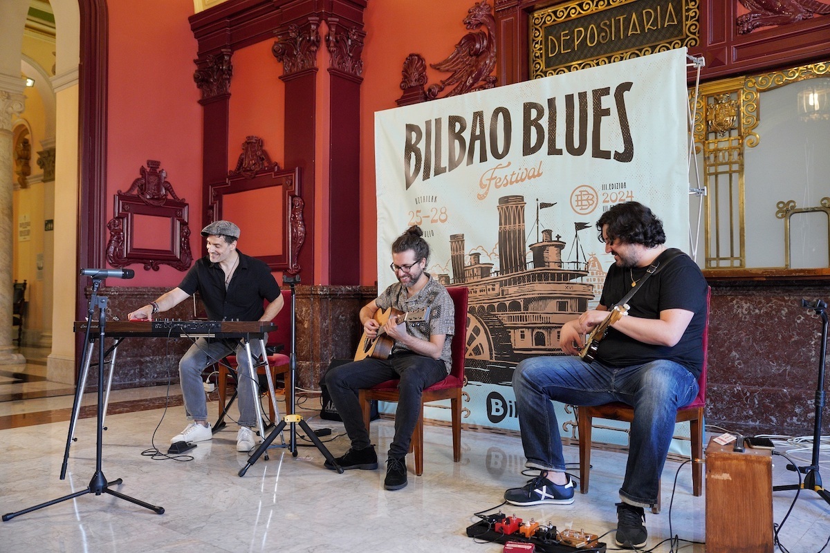 Ibai García Blues Project ha participado en la presentación de este lunes.