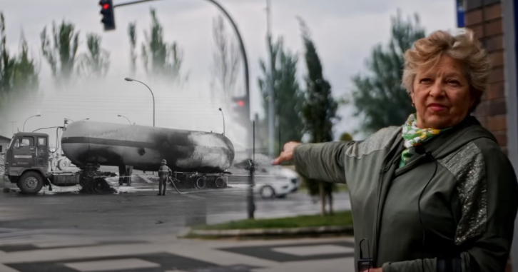 Fotograma del documental sobre el accidente, 'Las huellas de la niebla'.
