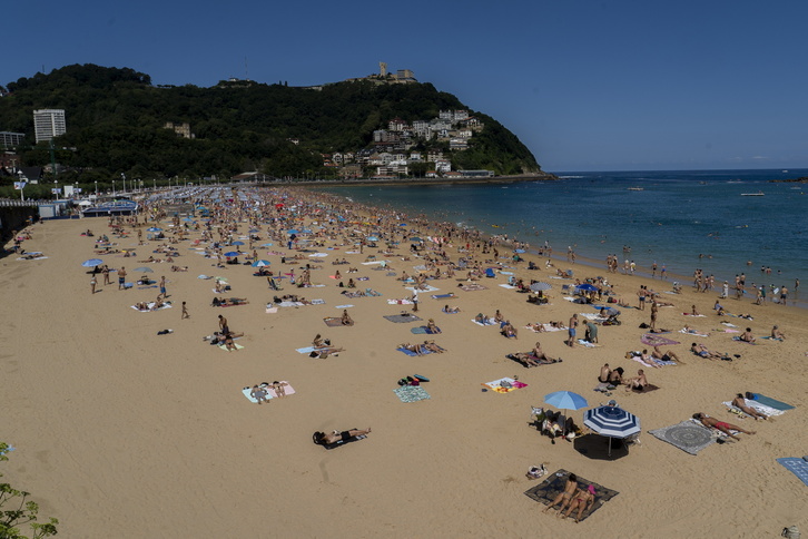 Imagen de la playa de Ondarreta.