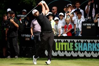 Jon Rahm, durante la última jornada del LIV UK.