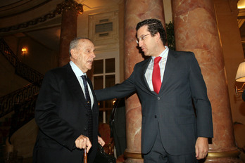 Manuel Fraga junto a Alberto Núñez Feijóo.