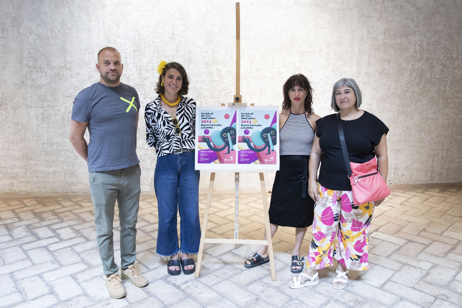 La rueda de prensa del Festival de Murallas de Iruñea.