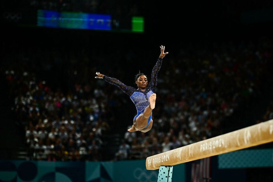 Biles ha bordado sobre la barra.