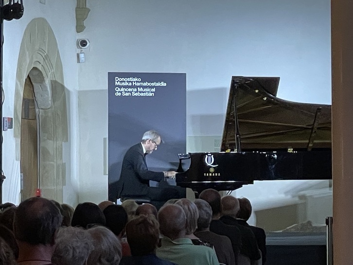 Luis Fernando Pérez, este domingo en Donostia.