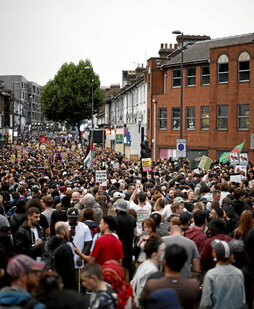 Manifestación antirracista en Walthamstow (Londres).