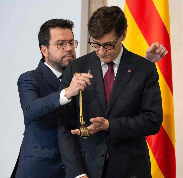 Toma de posesión del president de la Generalitat, Salvador Illa.