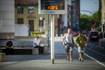 Fotografía tomada este fin de semana en Gasteiz. 