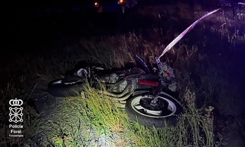 Imagen de la moto del accidente de Taxoare.