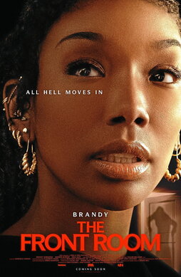 Cartel de «The Front Room», película de terror de A24 de los hermanos Sam y Max Eggers, protagonizada por la cantante Brandy Norwood.