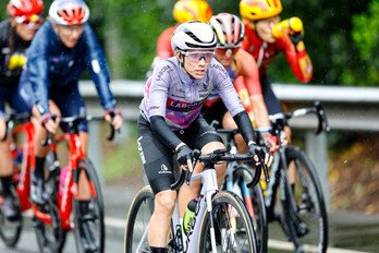 Ane Santesteban, durante una carrera.