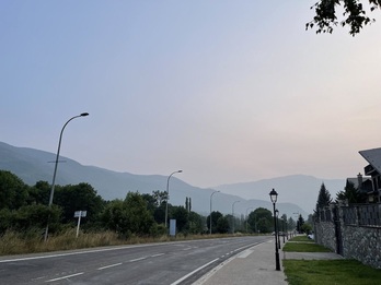 Humo procedente de los graves incendios de Canadá llega a los Pirineos.