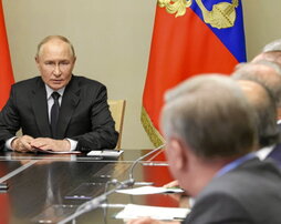 Putin, en la reunión del Consejo de Seguridad.