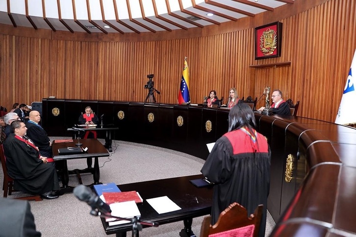  Sesión del Tribunal Supremo de Justicia de Venezuela (TSJ). 