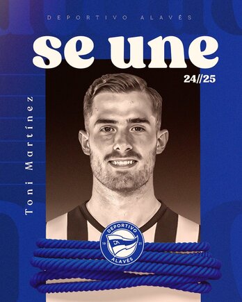 Toni Martínez firma con el Alavés hasta 2028.