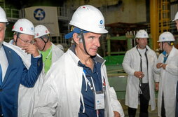 Visita ayer a la central nuclear de Kursk, en territorio ruso, del director general de la AIEA, Rafael Grossi.