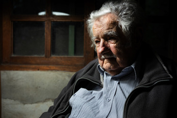 José Mujica, en su casa, en diciembre de 2023. 