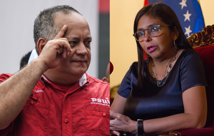 Diosdado Cabello y Delcy Rodríguez, nuevos ministros de Interior y Justicia y Petróleo, respectivamente. 