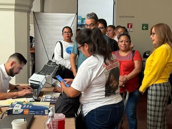 Jornada de recopilación de muestras referenciales para la obtención de perfiles genéticos de familiares de personas desaparecidas.