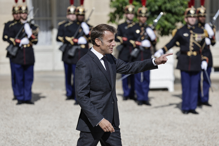 El presidente francés Emmanuel Macron.