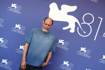 El director italiano Luca Guadagnino, antes de presentar ‘Queer’ en Venecia.