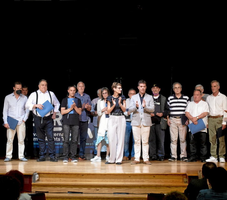 Acto de reconocimiento a las víctimas de la Iglesia católica en junio de 2022.