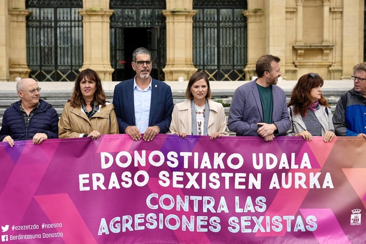 Erasoa salatzeko Donostiako Udalak deitutako mobilizazioa.