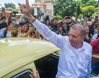 El opositor Edmundo González Urrutia, el día de las elecciones presidenciales. 