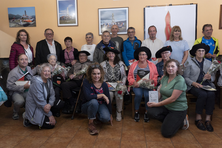 Homenaje a la labor de los mugalaris de la red Comète en Amaiur.