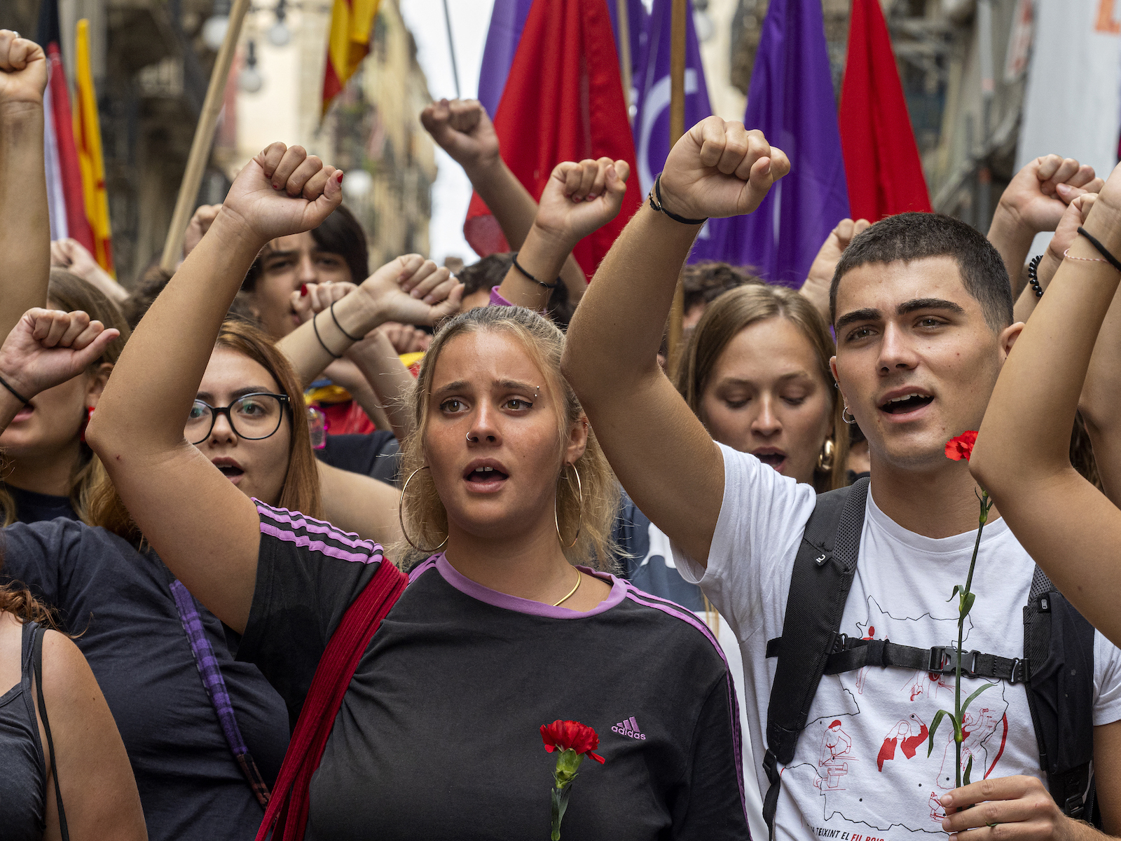 Imagen del acto de Arran en memoria de Gustau Muñoz. (Dani CODINA)