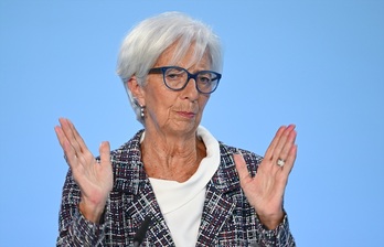 La presidenta del BEC, Christine Lagarde, en una comparecencia anterior.