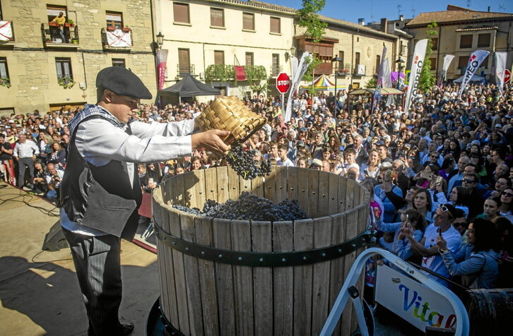 Fiesta de la Vendimia de Arabako Errioxa, en Moreda