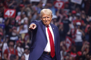 Donald Trump, durante un acto en Arizona. 