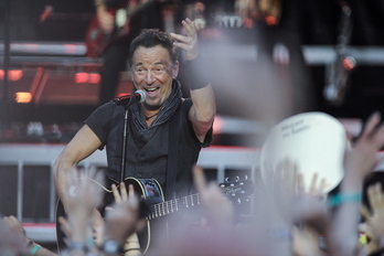 Bruce Springsteen, 2016an Donostian eman zuen kontzertuan.