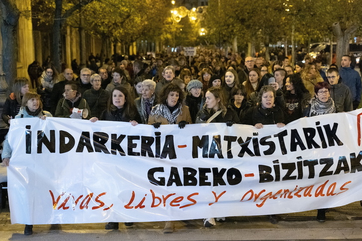 Manifestación contra la violencia machista el 25 de noviembre del pasado año.