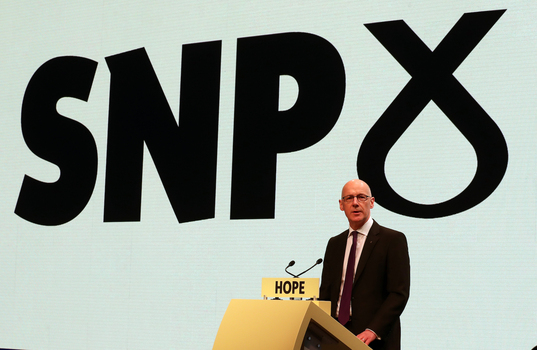 John Swinney, artxiboko irudi batean. 