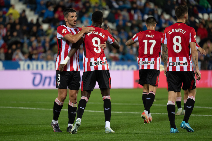 Williams y Vivian han marcado los goles del Athletic ante el Leganés.