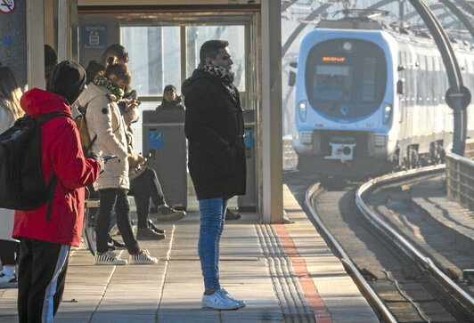 Estación de EuskoTren en Orio.