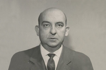 Melitón Manzanas, jefe de la Brigada Político-Social de Gipuzkoa, primero colaborador de la Gestapo y luego torturador. ETA lo mató en 1968.