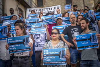 Movilización en Gasteiz por el derecho a la vivienda.