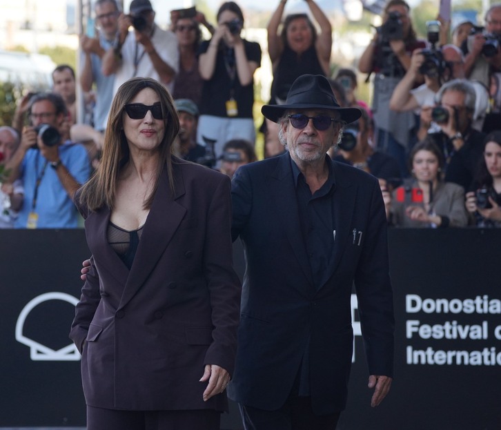 Monica Bellucci ha llegado este miércoles a Donostia.