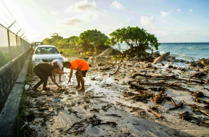 Las afecciones por crecimiento del nivel del agua en estas islas cada vez son más patentes.