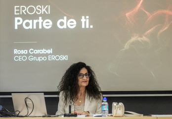 Eroski taldeko CEO Rosa Carabel. 