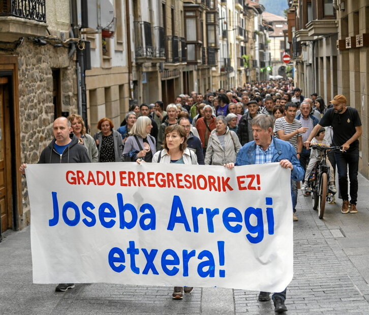 Arregi aske uzteko eskatu zuten iaz Oñatin, hirugarren gradua eten ondoren.